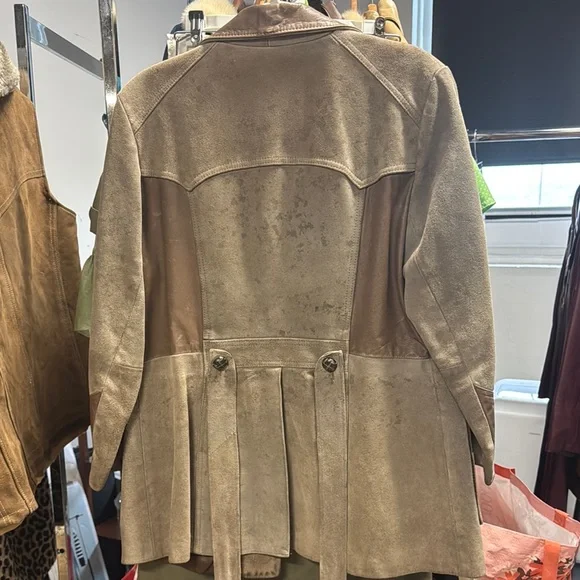 Brown Leather and Suede Jacket